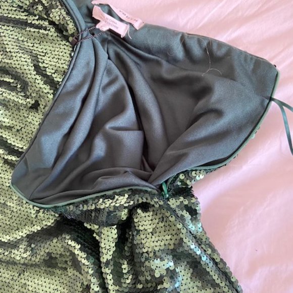 NATIVE YOUTH A LINE MAXI SEQUIN SKIRT - Picture 8 of 9